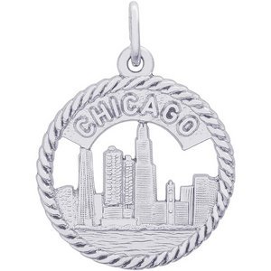ILLINOIS CHICAGO SKYLINE ENGRAVABLE