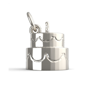 Two Tier Cake with Candle Charm