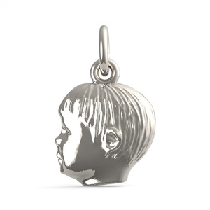Young Boys Head Charm