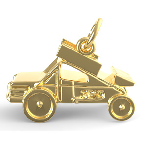 Winged Sprint Car Charm