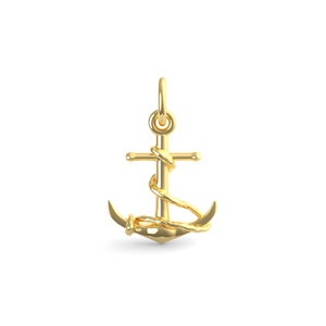 Anchor with Rope Charm 7844 