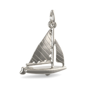 Striped Sloop Sailboat
