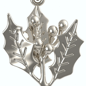 Christmas Holly Charm 2349 