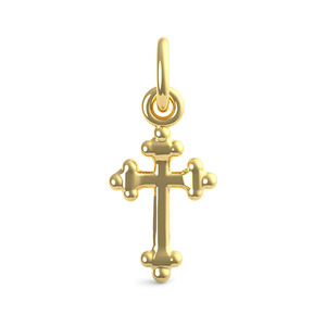 Bottony Cross Accent Charm