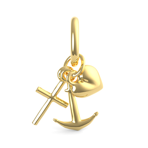 Faith  Hope  Charity Charm 0908 