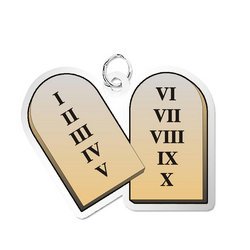 Ten Commandments Charm