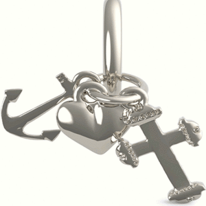 Faith  Hope  Charity Charm 0541 