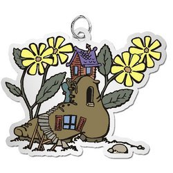 Old Lady Who Lived in a Shoe Charm