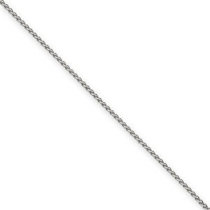 14k Spiga Chain14k White Gold Solid Polished Spiga Chain