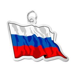 Russia Flag Charm