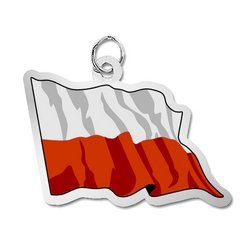 Poland Flag Charm