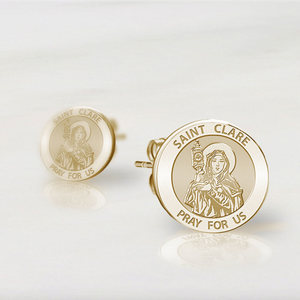 Pair of Saint Clare of Assisi Earrings