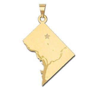 Personalized  Washington DC Pendant or Charm