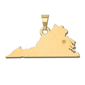 Personalized Virginia Pendant or Charm