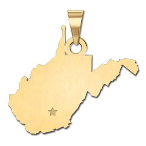 Personalized West Virginia Pendant or Charm