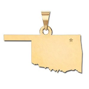 Personalized Oklahoma Pendant or Charm
