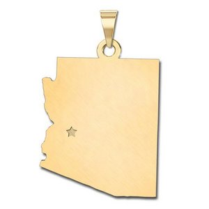 Personalized  Arizona Pendant or Charm