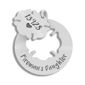 Family Member s Firefighter Badge w  Your Number   Department Initals