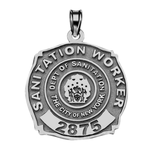 Personalized Sanitation Worker Badge