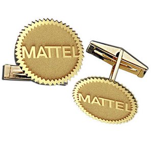 Outlined Cufflinks Logo Jewelry