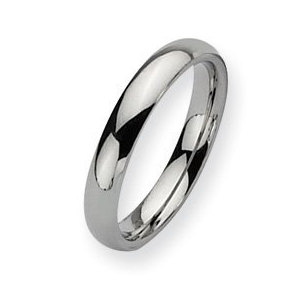 Stainless Steel 4mm Polished Wedding Band