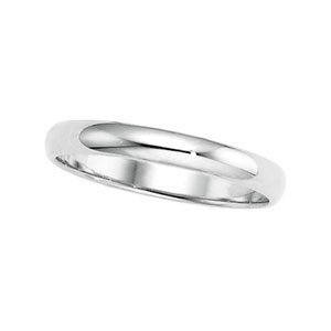 Sterling Silver 2mm Half Round Wedding Band