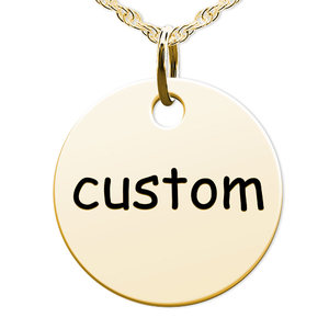 Custom  Round Disc Charm