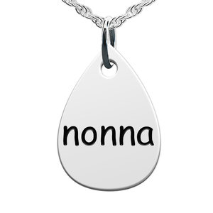 Nonna  Teardrop Shaped Charm