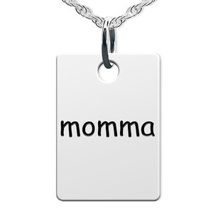 Momma Rectangle Shaped Charm