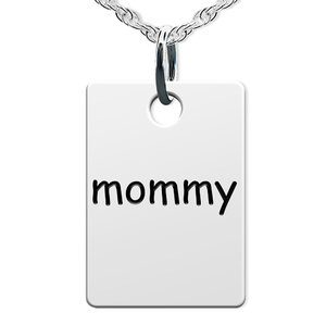 Mommy Rectangle Shaped Charm