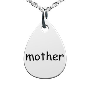Mother Teardrop Shaped Charm
