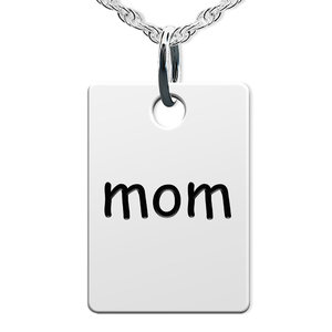 Mom Rectangle Shaped Charm
