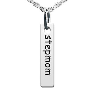Stepmom Tall Tag Charm