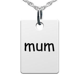 Mum Rectangle Shaped Charm