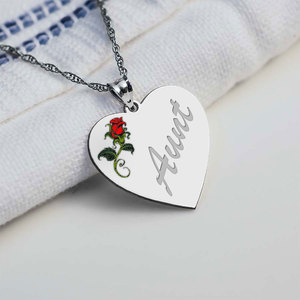 Aunt Rose Heart Charm