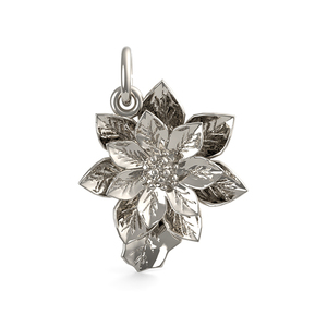 Poinsettia Flower Charm