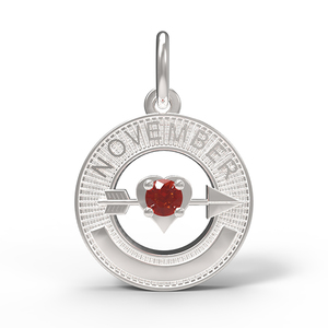 November Love Birthstone Charm