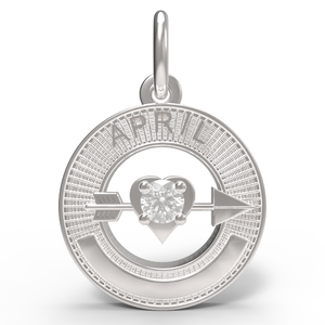 April Love Birthstone Charm