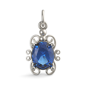Filigree September Stone Charm 4764 009 