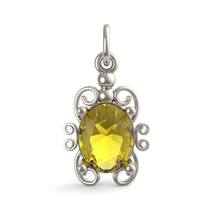 Filigree August Stone Charm 4764 008 