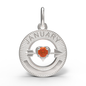 January Love Birthstone Charm