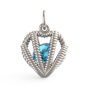 Embraced with Love March Stone Charm 8350 003 