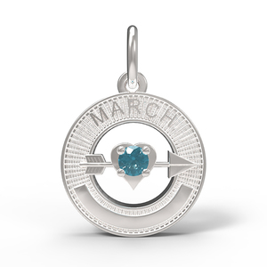 March Love Birthstone Charm
