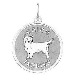 Cairn Terrier Disc Charm or Pendant