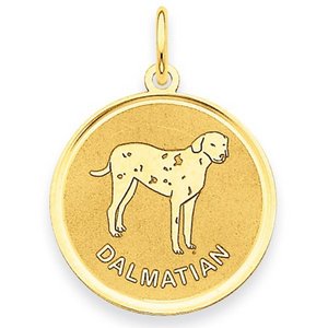 Dalmatian Disc Charm or Pendant
